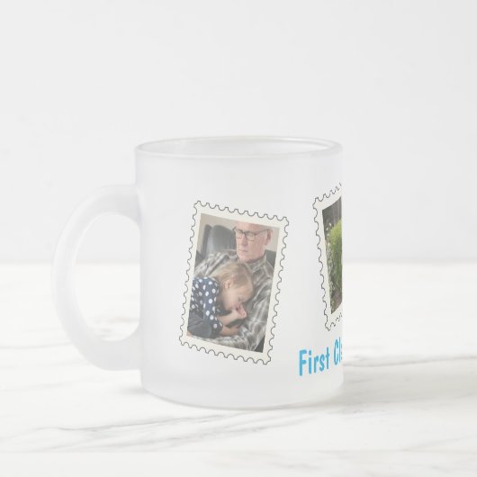 First Class Opa Best Opa 3 individuelle Fotos Mattglastasse (Links)