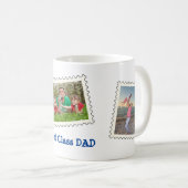 First Class VATER Bester Vater Jeden benutzerdefin Kaffeetasse (VorderseiteRechts)