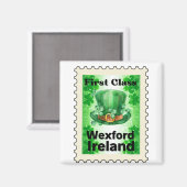 First Class Wexford Ireland Briefmarke Magnet (Vorderseite/Rückseite)