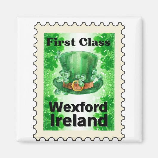 First Class Wexford Ireland Briefmarke Magnet (Vorne)