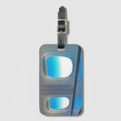 First Class Window View Luxus Reisegepäck Tag Gepäckanhänger (Vorderseite Vertikal)