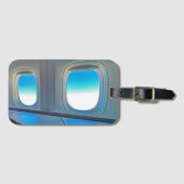 First Class Window View Luxus Reisegepäck Tag Gepäckanhänger (Vorderseite (Horizontal))