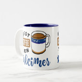 First Coffee Dann Dulcimer Music Lover Zweifarbige Tasse (Vorderseite Links)