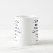 First Coffee Then Environmental Scientist Things Kaffeetasse (Mittel)