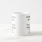 First Coffee Then I Do Scuba Diving Things funny Kaffeetasse (Mittel)