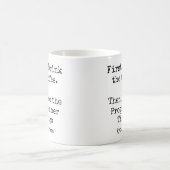 First Coffee Then I Do the Programmer Things funny Kaffeetasse (Mittel)