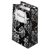 First Communion Blonde Hair Boy Danke Kleine Geschenktüte (Rückseite Schrägansicht)