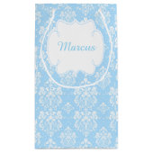 First Communion Blonde Hair Boy Danke Kleine Geschenktüte (Rückseite)