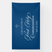 First Communion Blue banner backdrop (Vertikal)