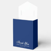 First Communion Boy Royal Blue Imitats Silver Wapp Geschenkschachtel (Geöffnet)