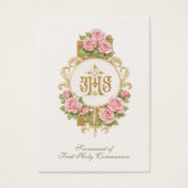 First Communion Catholic Remembrance Holy Card (Vorderseite)