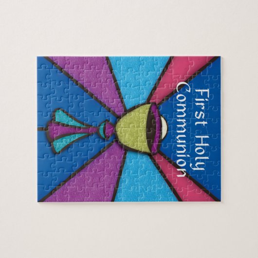First Communion Congratulations and Blessings Puzzle (Horizontal)