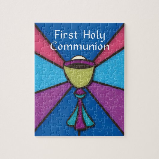 First Communion Congratulations and Blessings Puzzle (Vertikal)