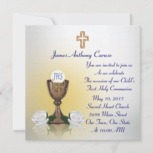 First Communion Einladung (Vorderseite)