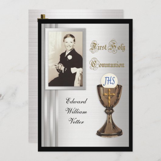 First Communion Einladung (Vorne/Hinten)