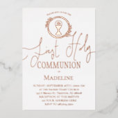 First Communion Folieneinladung (Vorderseite)