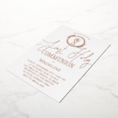 First Communion Folieneinladung (Gedreht)