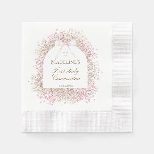 First Communion girl Serviette (Vorderseite)