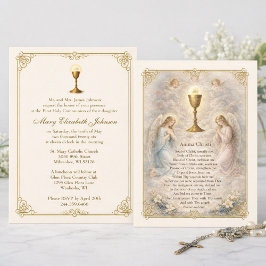 First Communion Invitation Anima Christi Einladung