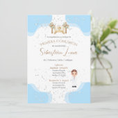 First Communion Invitation Boy Einladung (Stehend Vorderseite)