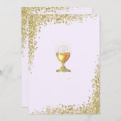 First Communion Invite Purple Einladung (Vorne/Hinten)