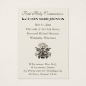 First  Communion Jesus Angels Floral  (Rückseite)