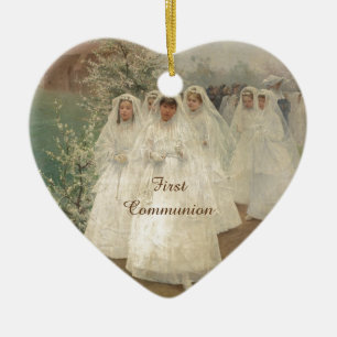 First Communion Keramikornament