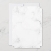 First Communion Marble Elegant Gold Script Boy Einladung (Rückseite)