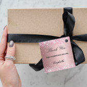 First communion pink glitter thank you cross geschenkanhänger