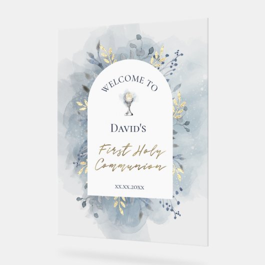 First Communion welcome Acrylic Sign Acrylschild (Winkel)