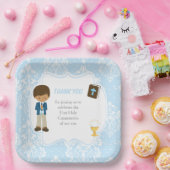 First Communityafrikanischer Junge Vielen Dank Pappteller (Party)