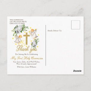 First CommunityAngels Glitzer Vielen Dank Postkarte