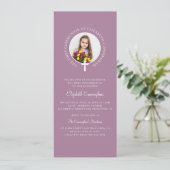 First CommunityGirl Custom Foto und Simple Cross Einladung (Stehend Vorderseite)