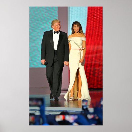 First Couple Donald und Melania Trump Liberty Ball Poster (Vorne)