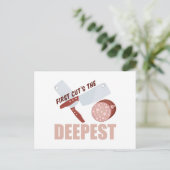 First Cut Deepest Postkarte (Stehend Vorderseite)