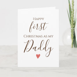 First Daddy Merry Chirstmas Card Karte
