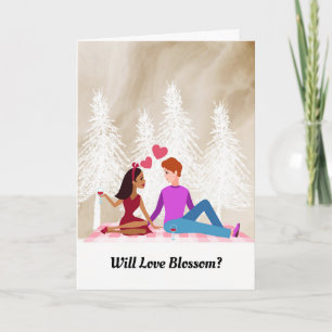 First Date Couple on Picnic Karte