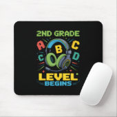 First Day Of 2nd Grade Level Begins Shirt Gamer Bo Mousepad (Mit Mouse)
