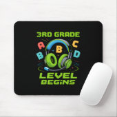 First Day Of 3rd Grade Level Begins Shirt Gamer Bo Mousepad (Mit Mouse)