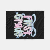 First Day Of First Grade Floral Bundle For Teacher Fleecedecke (Vorderseite (Horizontal))