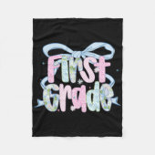 First Day Of First Grade Floral Bundle For Teacher Fleecedecke (Vorderseite)