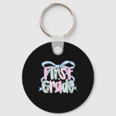 First Day Of First Grade Floral Bundle For Teacher Schlüsselanhänger (Vorderseite)