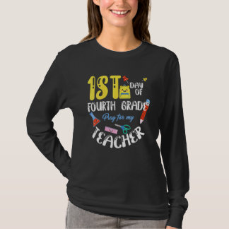 First Day Of Fourth 4th Grade Student Back To Scho T-Shirt