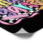 First Day Of Kindergarten Floral Bundle For Teache Poster (Ecke)