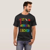 First Day Of Kindergarten Pray For My Teacher Back T-Shirt (Vorne ganz)