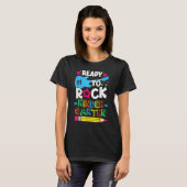 First Day Of Kindergarten Ready To Rock Kindergart T-Shirt (Vorne ganz)