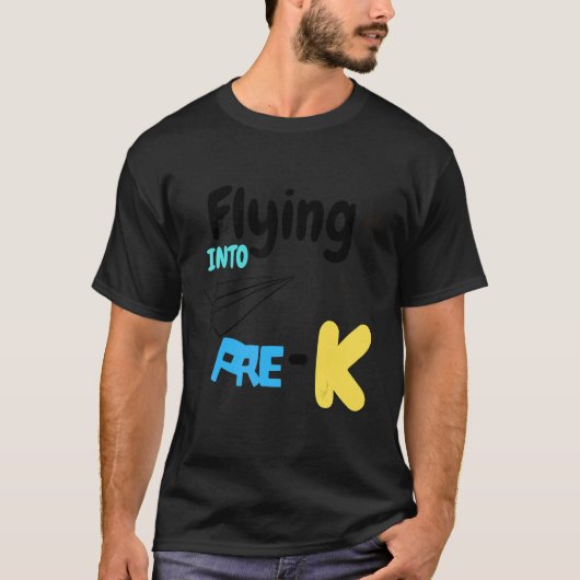 First Day of Pre K Back To School Flying into PreK T-Shirt (Vorderseite)