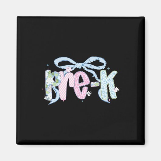 First Day Of Pre-k Floral Bundle For Teacher 2 Magnet (Vorne)