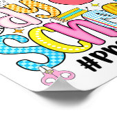 First Day Of Preschool Teacher Kid Boy Preppy Back Poster (Ecke)