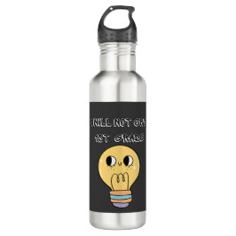 first day of school back, i will not cry 1st grade edelstahlflasche